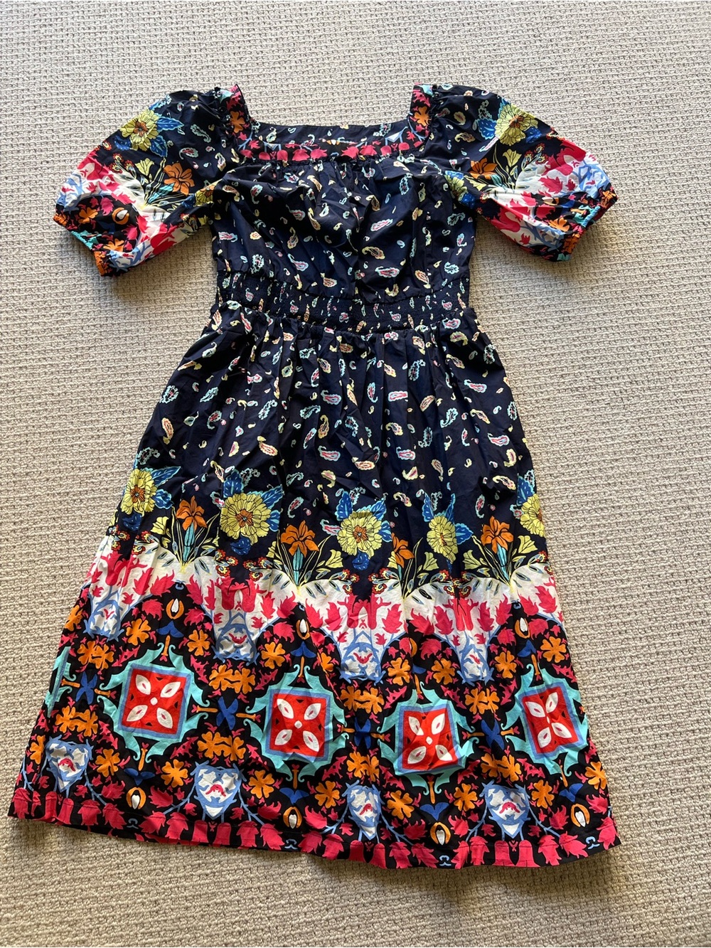By Anthropologie Smocked Midi Dress